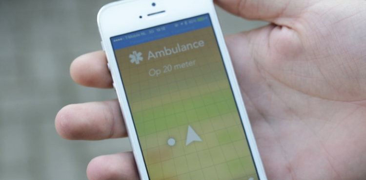 App waarschuwt voor naderende ambulance