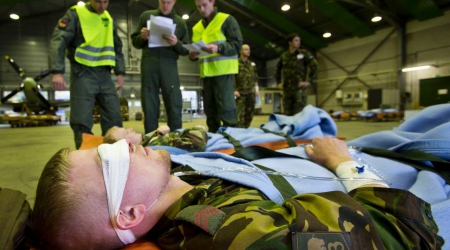 Luchtmacht oefent medische evacuatievluchten
